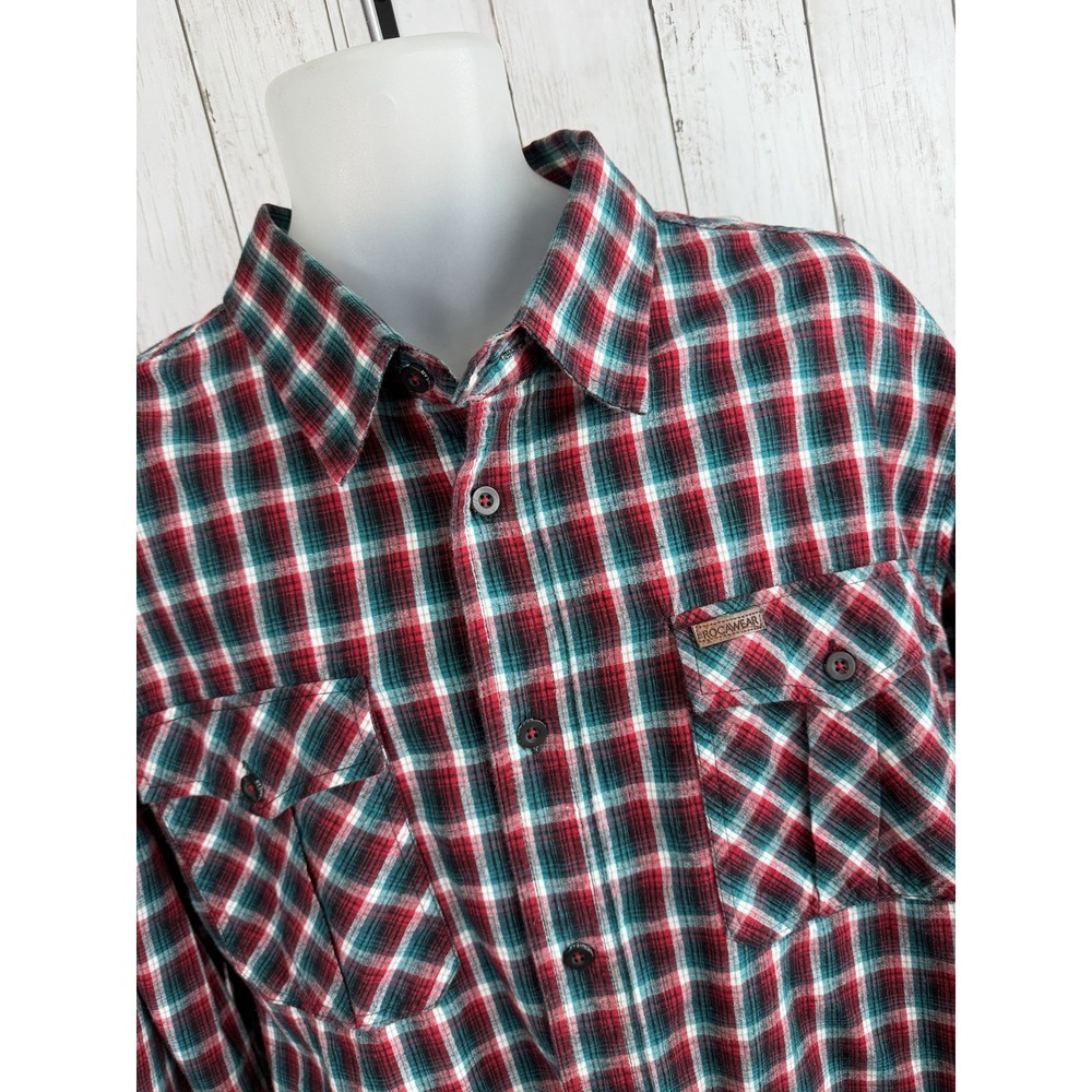 Men's Rocawear Classic Plaid Shirt Big & Tall Size 3XL